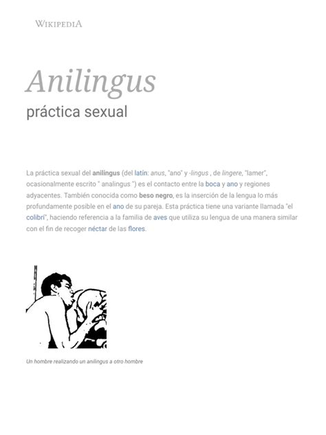 Anilingus – Wikipedia